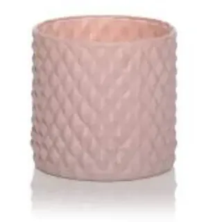 Vacchetti Giuseppe L.Basic Seide Rosa Vase Zylinder D15 H15