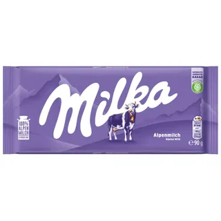 Milka Alpenmilch Schokolade Klassiker für alle Schokoladen Fans 90g