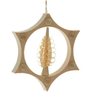 Baumbehang mit Spanbaum Ø8cm NEU Anhänger Christbaumschmuck Holzschmuck Holz
