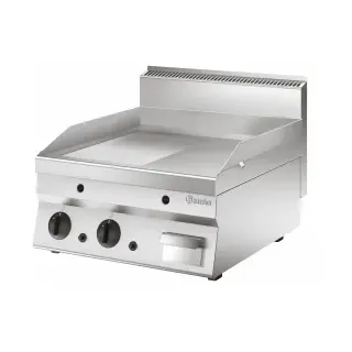 Bartscher Griddleplatte 650 600G-GR, Leistungsstarke Griddleplatte mit getrennt regelbaren Heizzonen, 1 Stück