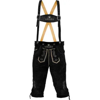 Steigenhöfer Lederhose Kniebund REINHOLD Schwarz 48 - Schwarz