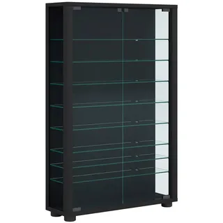 VCM Standvitrine Lumo Mini 59 x 18 x 90 cm Schwarz
