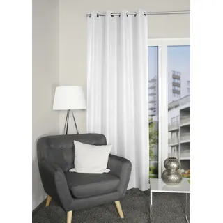 HOMEbasics ATLANTIK Ösen 140 x 235 cm Weiß 1 Stk.