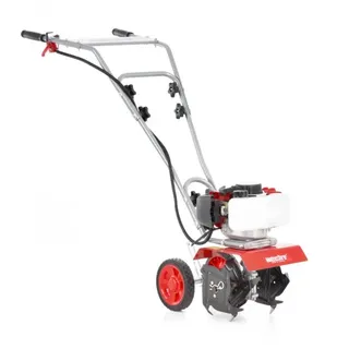 HECHT 752 Motorhacke Benzin | 25 cm Arbeitsbreite | 19,5 cm Arbeitstiefe | 2 PS | 2 Takt | 51,7cm3 | 16 Messer