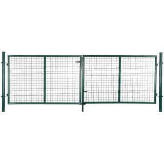Songmics Doppeltor Gartentor 310 x 100 cm Grün
