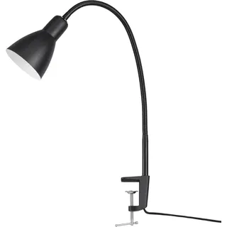 LED Lampe Tischlampe Deko Tischleuchte Schreibtischlampe Arbeitszimmer Büro E27 - Schwarz