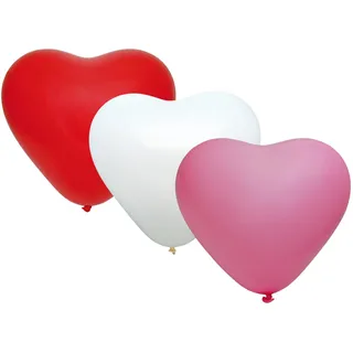 Luftballons "Herz", bunt, O25cm, 50 Stk.