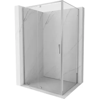 Mexen Exo Duschtür-Kabine 105 x 80 cm, transparent, Chrom - 819-105-080-01-00 - Silber