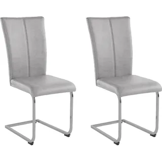 Home Affaire Freischwinger Nils Polyester grau 2er Set