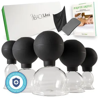 BACKLAxx BACKLAxx® Schröpfgläser Set 5 St transparent Unisex