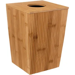 5 five simply smart Bambus-abfalleimer 6 l Braun