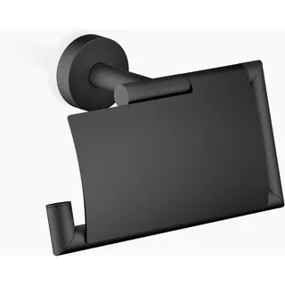 Dornbracht Papierrollenhalter mit Deckel, 150mm, 83510979-33, Farbe: Schwarz Matt