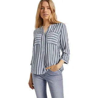 Tom Tailor Damen Bluse mit verdeckter Knopfleiste, Gr. 46