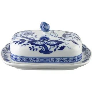 Hutschenreuther 02001-720002-15169 Zwiebelmuster Butterdose, 250 g, blau
