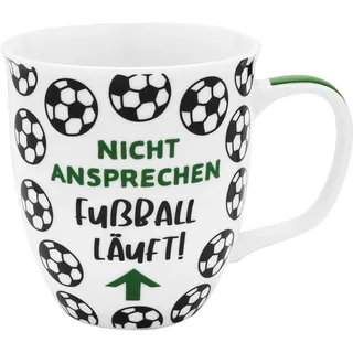 SHEEPWORLD Tasse Motiv Fußball 0,4 l Weiß