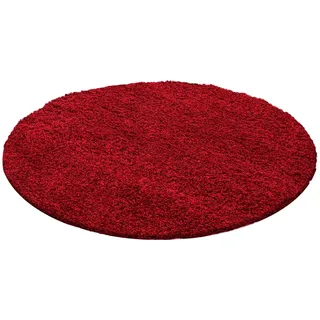 Ayyildiz Life Hochflorteppich Ø 160 cm Rot