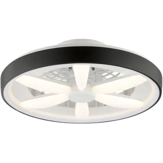 Brilliant LED Deckenleuchte mit Ventilator Gaiano Ø 48 cm 48 W schwarz