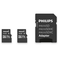 Bild R80/W20 microSDHC 32GB Kit, UHS-I U1, A1, Class 10, 2er-Pack (FM32MP45D)