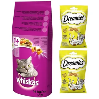 Whiskas Adult Trockenfutter mit Huhn 14 kg