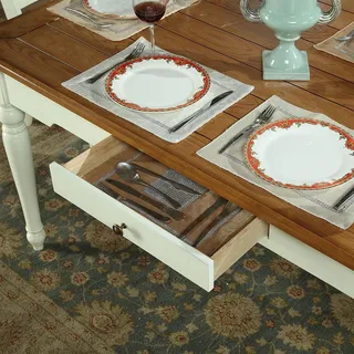 Designer Esszimmer Möbel 8tlg. Set Tisch Stühle Kommode Anrichte Gruppe Garnitur - Weiß