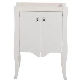 Badmöbel Antik Stil Becken Unterschrank Landhaus Badezimmer Neu 59cm Waschbecken - Weiß
