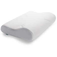 Bild von Original Schlafkissen Memory Foam, ergonomisches Nackenstützkissen für Seiten- und Rückenschläfer, Liegegefühl fest, S (50 x 31 x 8/5 cm)