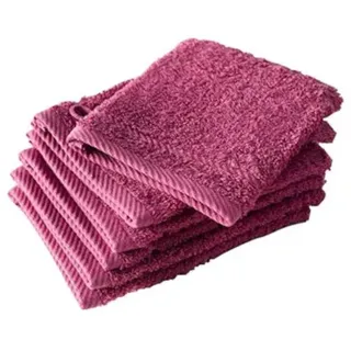waschlappen Hélène21 x 15 cm Baumwolle fuchsia 6 Stück - Fuchsia
