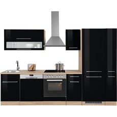 Bild MÖBEL Küchenzeile »Eton«, ohne E-Geräte, Breite 300 cm, schwarz