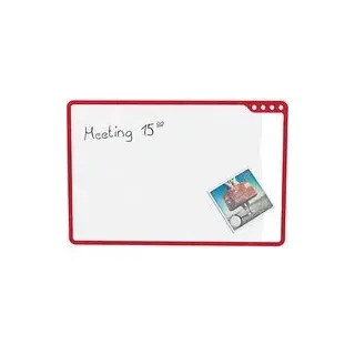 PLAYROOM mobiles Whiteboard Playboard 50,0 x 75,0 cm rot emaillierter Stahl