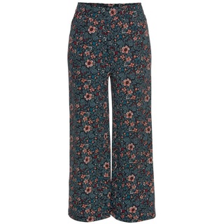 S.Oliver Damen Pyjamahose petrol-geblümt Gr.36/38