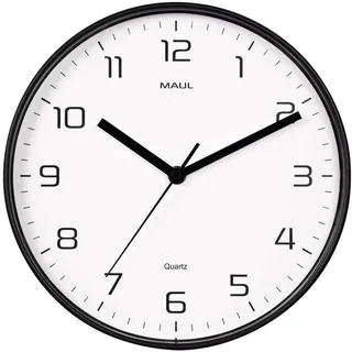 Maul Quarz Wanduhr 25,0 cm 9051690 schwarz