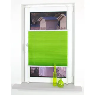 Liedeco Plissee »Klemmfix Plissee YOUNG COLOURS« Lichtschutz ohne Bohren in Führungsschienen, grün