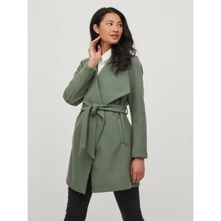 VILA Kurzmantel »VICOOLEY Collar Belt COAT - NOOS«, grün