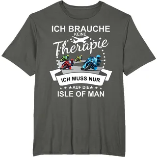 Isle of Man Flagge Keine Therapie Manx Fahne Isle of Man T-Shirt