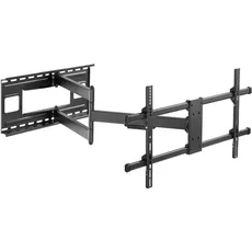 Techly ICA-PLB 490 TV mount (80") Black (Wand, 80", 50 kg), TV Wandhalterung, Schwarz