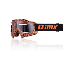 IMX RACING MUD Motorrad Schutzbrille | Klare Linse | Anti-Beschlag und Anti-Kratz Linse | Band mit Silikondruck | Drei Lagen Schaum | Ein Linse enthalten