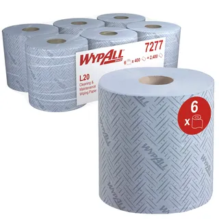 WypAll WypAll® L20 Rollenhandtücher, 2-lagig, 0.6 m 7277 6 Rollen 400 Blatt