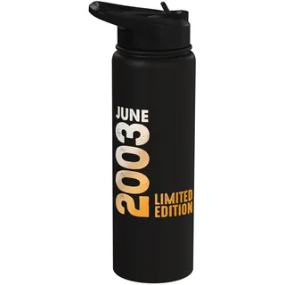 Im Monat Juni 2003 Jahr 2003 Retro 2003 Vintage 2003 Stainless Steel Insulated Water Bottle