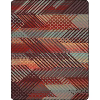 Biederlack Wohndecke Vibrance", rot 150x200 cm - rot;orange