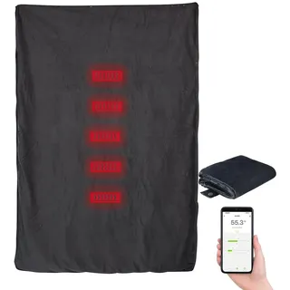 Wilson Gabor Heizdecke Akku: Smarte Decke mit IR-Heizelement, Bluetooth, App, bis 65 °C, 180x135 cm (Heizdecke USB, Infrarot Decke, 12V)