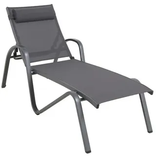 MWH Forios Sonnenliege Aluminium/Textilene Iron grey