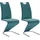 Freischwinger Amado Kunstleder petrol 2er Set