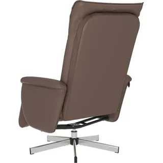 vidaXL Relaxsessel mit Fußteil Kunstleder 86,5 x 107,5 x 0 cm Braun