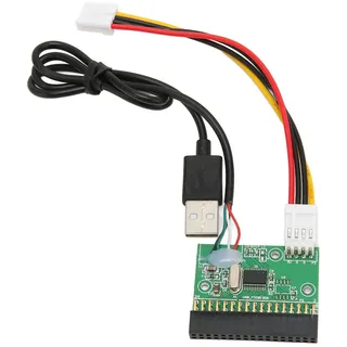Yctze 3,5-Zoll-Diskettenlaufwerksanschluss Plug and Play, 1,44 MB, 34-poliger USB-Kabeladapter, Ideal Zur Verwendung von U-Disk Laufwerk, Kompatibel mit Betriebssystem XP
