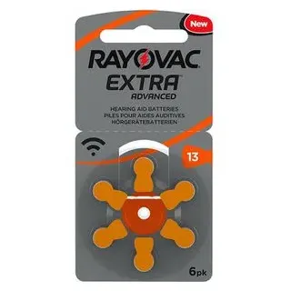 Rayovac Hörgerätebatterien Extra Advanced Typ 13/PR48/1.45V/ Zink-Luft orange 6 St.