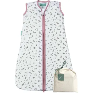 molis&co. Baby-Schlafsack. 0.5 TOG. Größe: 95 cm (18-36 Monate). Ideal für den Sommer. Bloom Pink. 100% Baumwolle (Oeko-TEX 100).