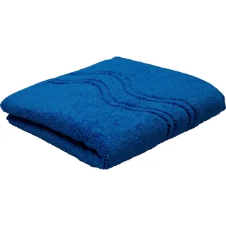 ROSS Duschtuch »Cashmere feeling« 100% Baumwolle, mit Wellen-Bordüre, große Farbauswahl, blau