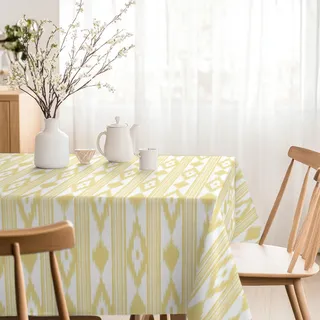 Martina Home Harzbeschichtete Tischdecke Inseln, 300 x 140 cm, Gelb