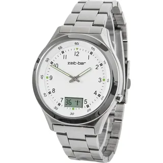 ZEIT-BAR Funk-Armbanduhr Herren, mit Datums- und Sekundenanzeige