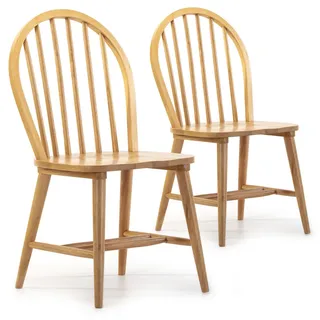VS Venta-stock Stuhl 2er-Set Clarck Holz braun